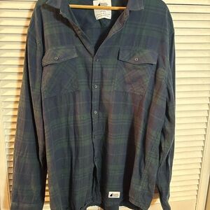 MEC organic cotton Dark Plaid Shirt